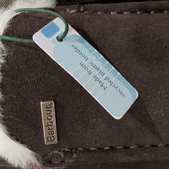 NWT Barbour Brown Martin Suede-Blend Slippers - Picture 2 of 5
